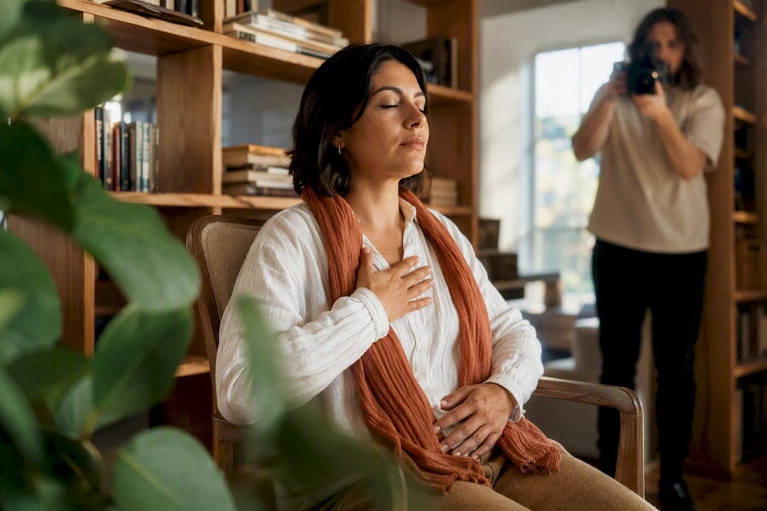 Calm in under a minute: relaxed photoshoot tips for camera-shy people
